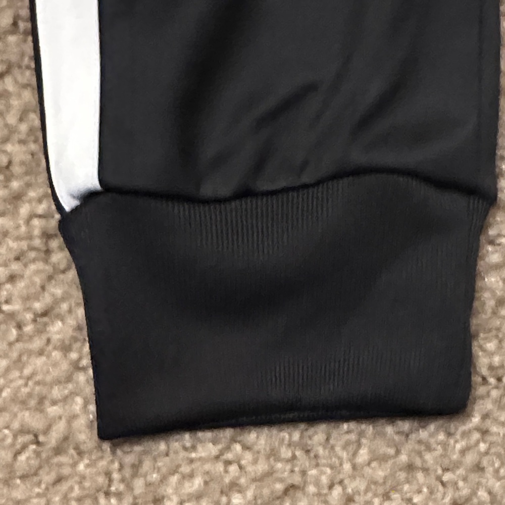 Adidas Mens Long Sleeve Full Zip Up Athletic Track Jacket Black White Size S - Picture 6 of 9